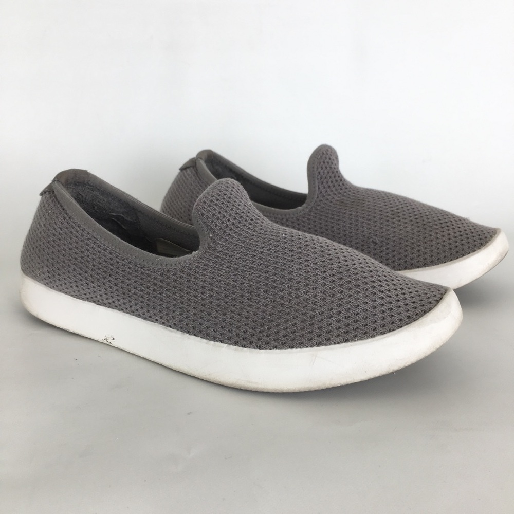 Allbirds Tree Loungers Gray Stretchy Knit Lightweight Slip On Shoes Women's Sz 8